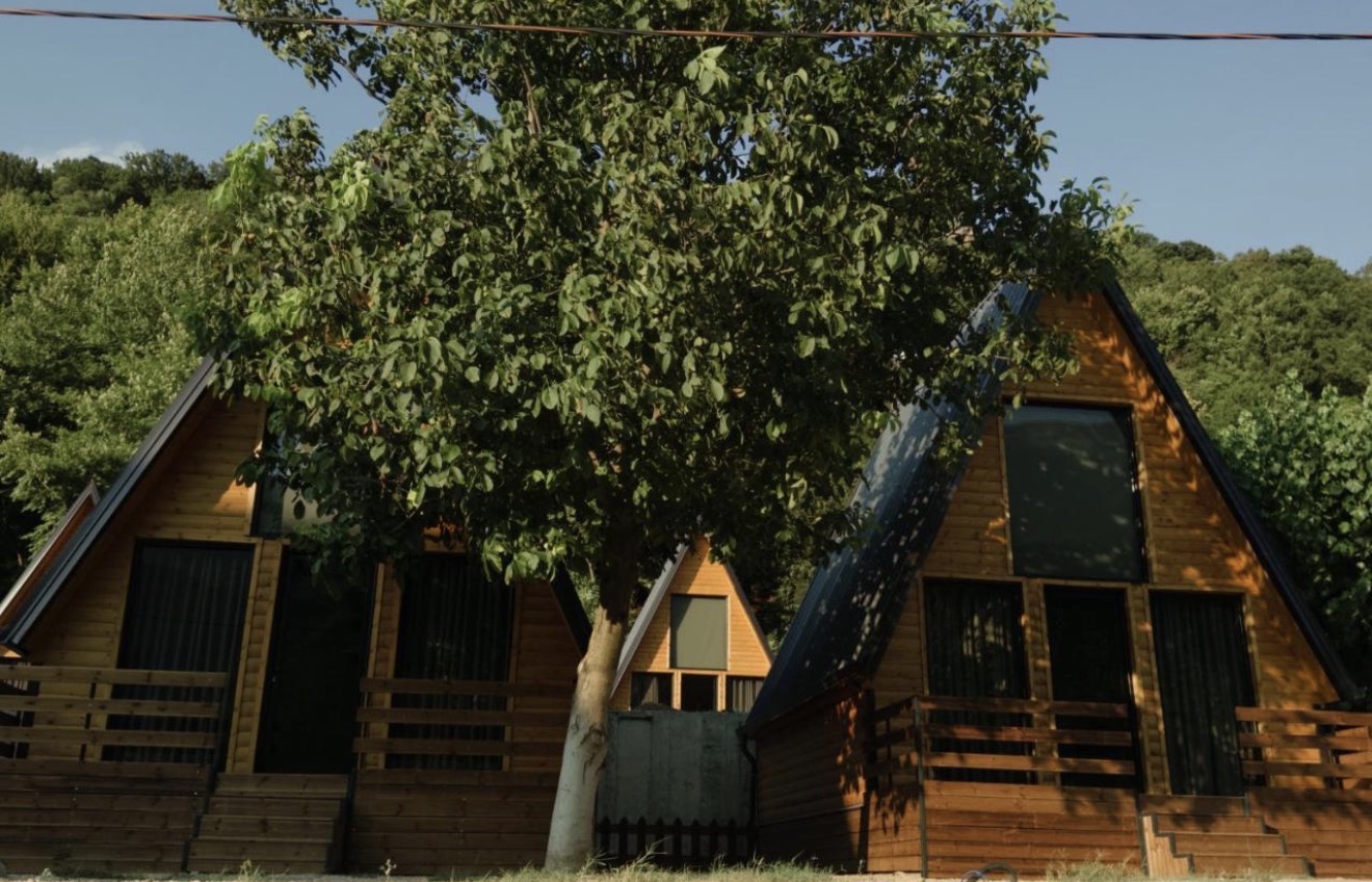 Wooden Villas beneath the trees