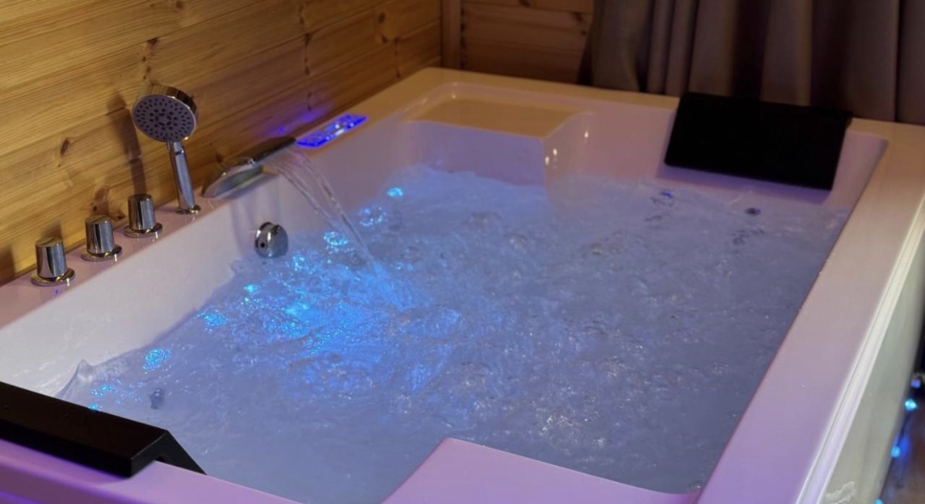 Jacuzzi inside a Wooden Villa